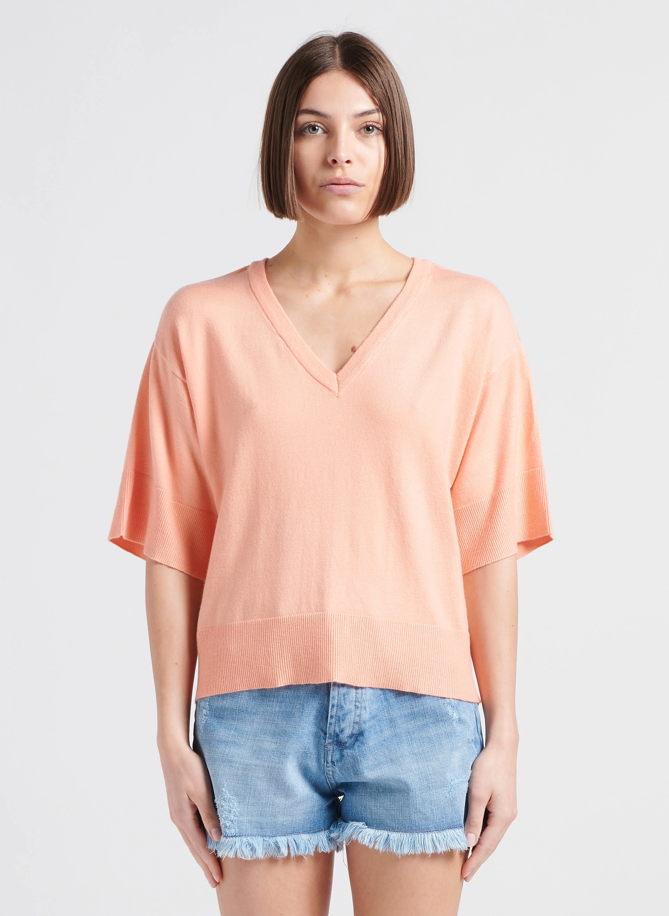 ESLINA - Pull col V| Rose