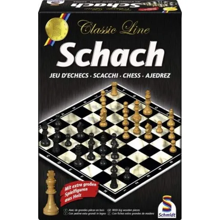 Schmidt Spiele Classic Line, Schach, mit extra großen Spielfiguren