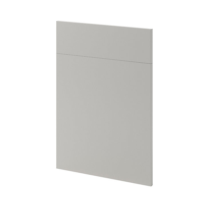 Façade de cuisine 1 porte et 1 tiroir Stevia gris mat l. 50 cm x H. 72 cm GoodHome