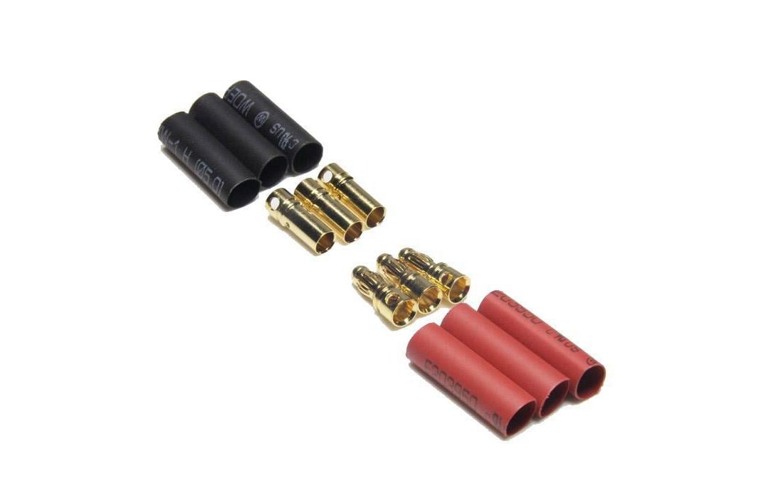 Stecker 3.5 mm Gold 3 Paar3.5 mm Goldstecker / Buchsen