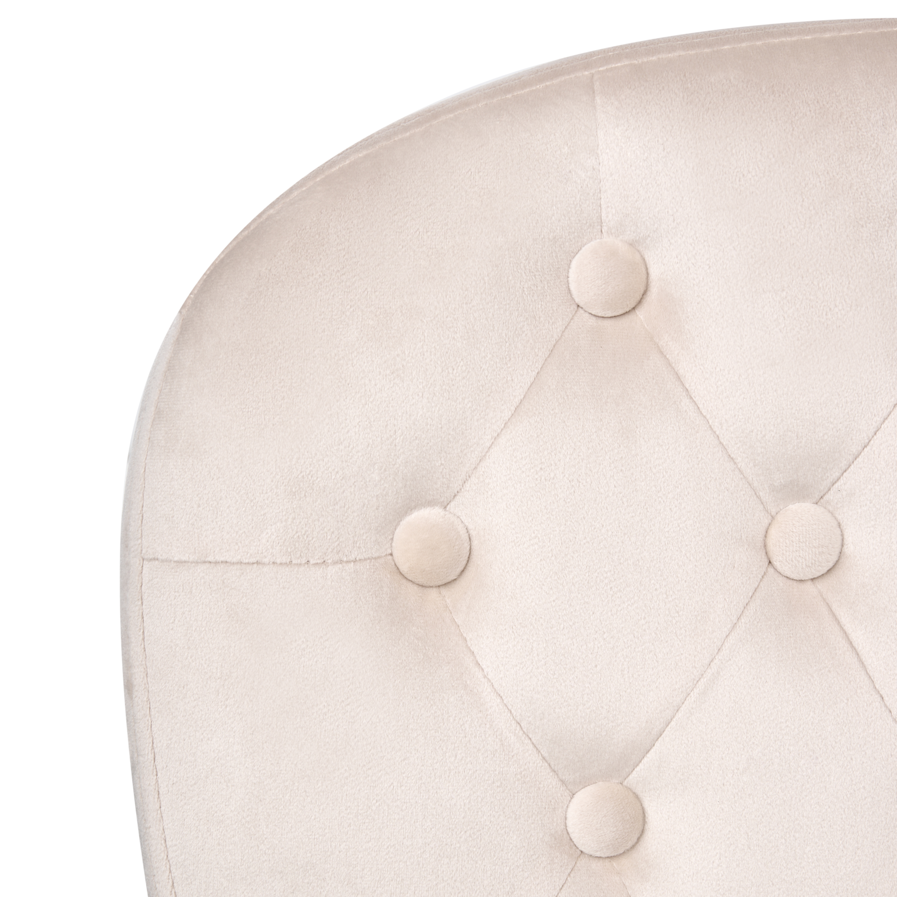 Beliani - PRINCESS - Bureaustoel - Beige - Fluweel