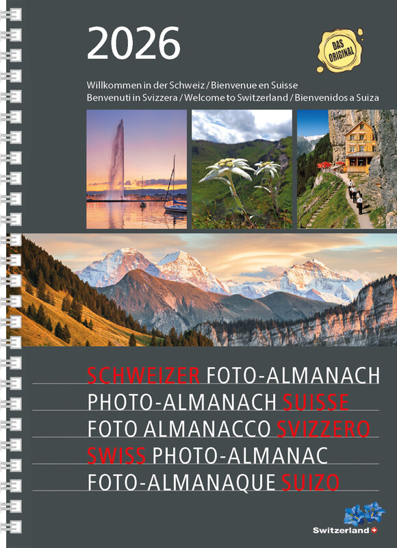(1W/1S) A5 Schweizer Foto-Almanach Agenda 2026 Wochenkalender (3-0362-0512-0)