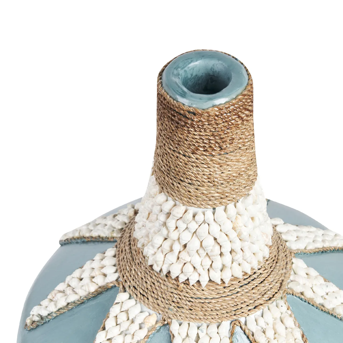 Beliani Vase SILAU Céramique 43cm Bleu
