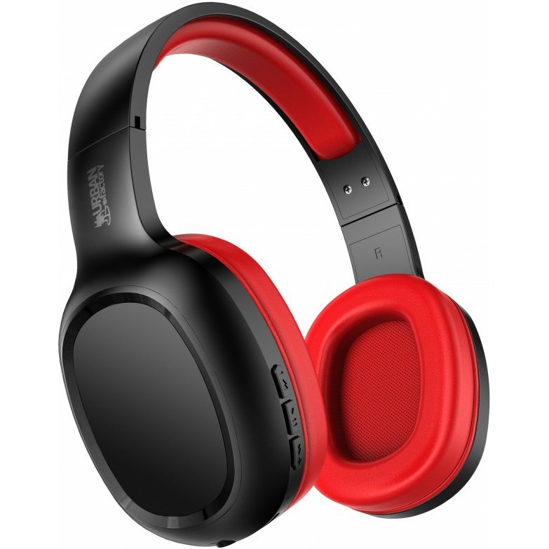 Urban Factory MOVEE Casque Sans fil Arceau Gaming Micro-USB Bluetooth Noir, Rouge