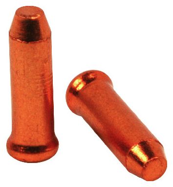 Embouts de Câbles de Dérailleur en Alu Elvedes 2.3 mm Orange (10pcs)