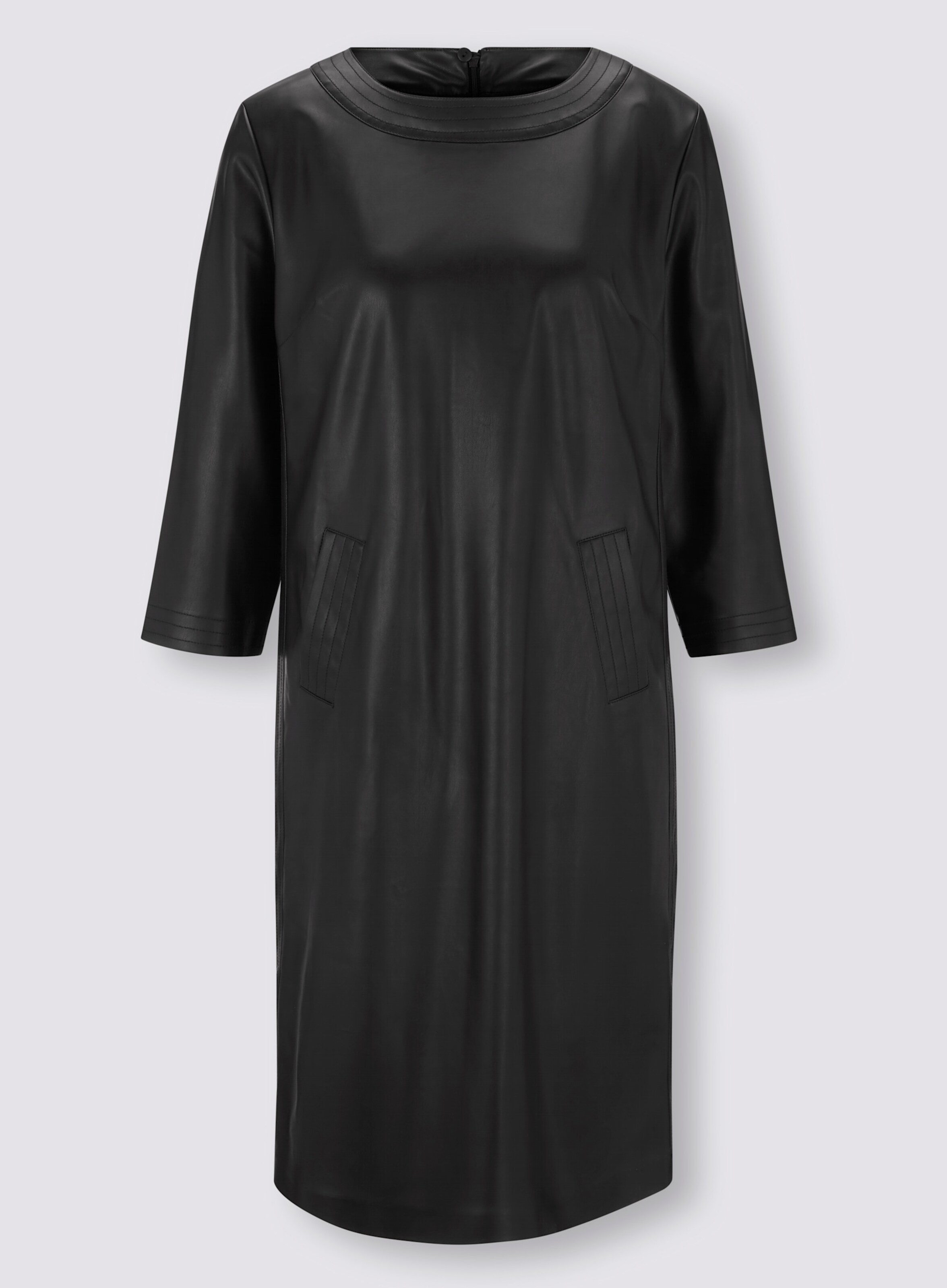 Lederimitat-Kleid