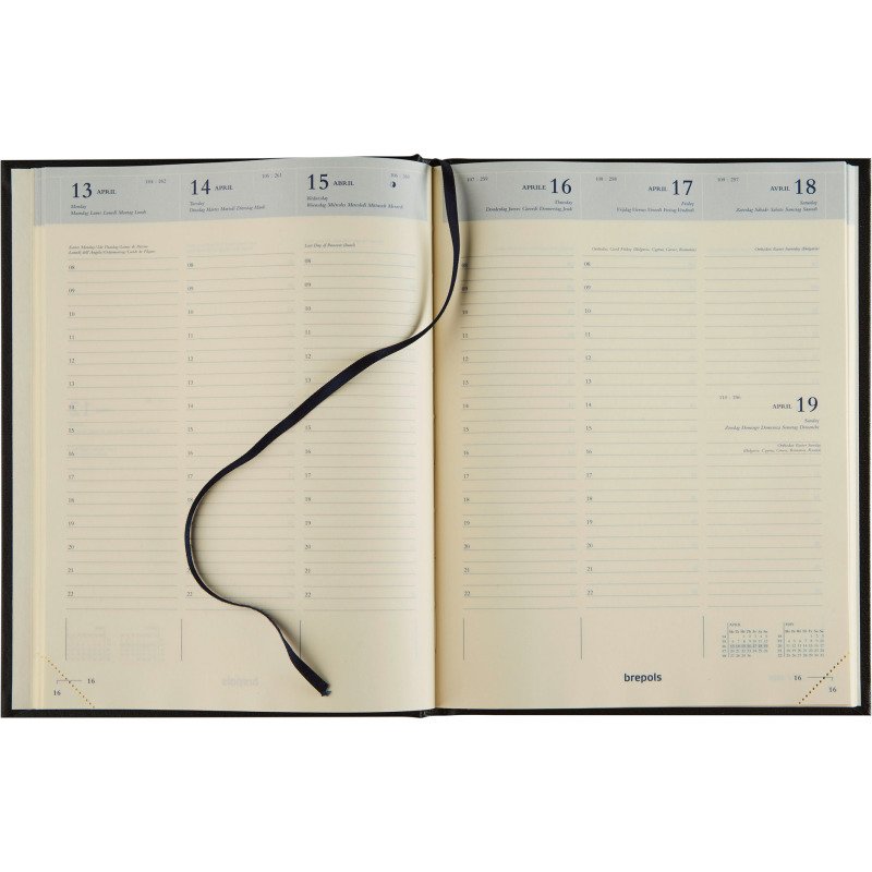 Agenda Brepols Colora Timing semainier - année 2027 - 17,1 x 22 cm