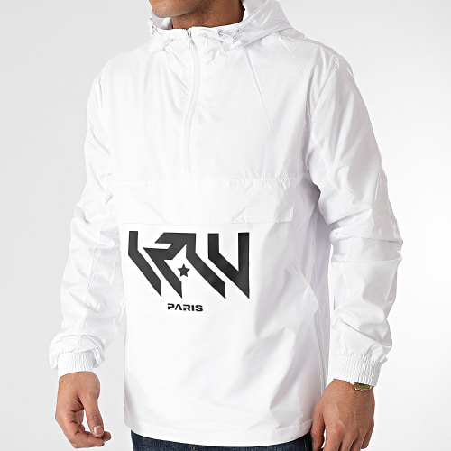 Coupe-Vent Logo Blanc Noir