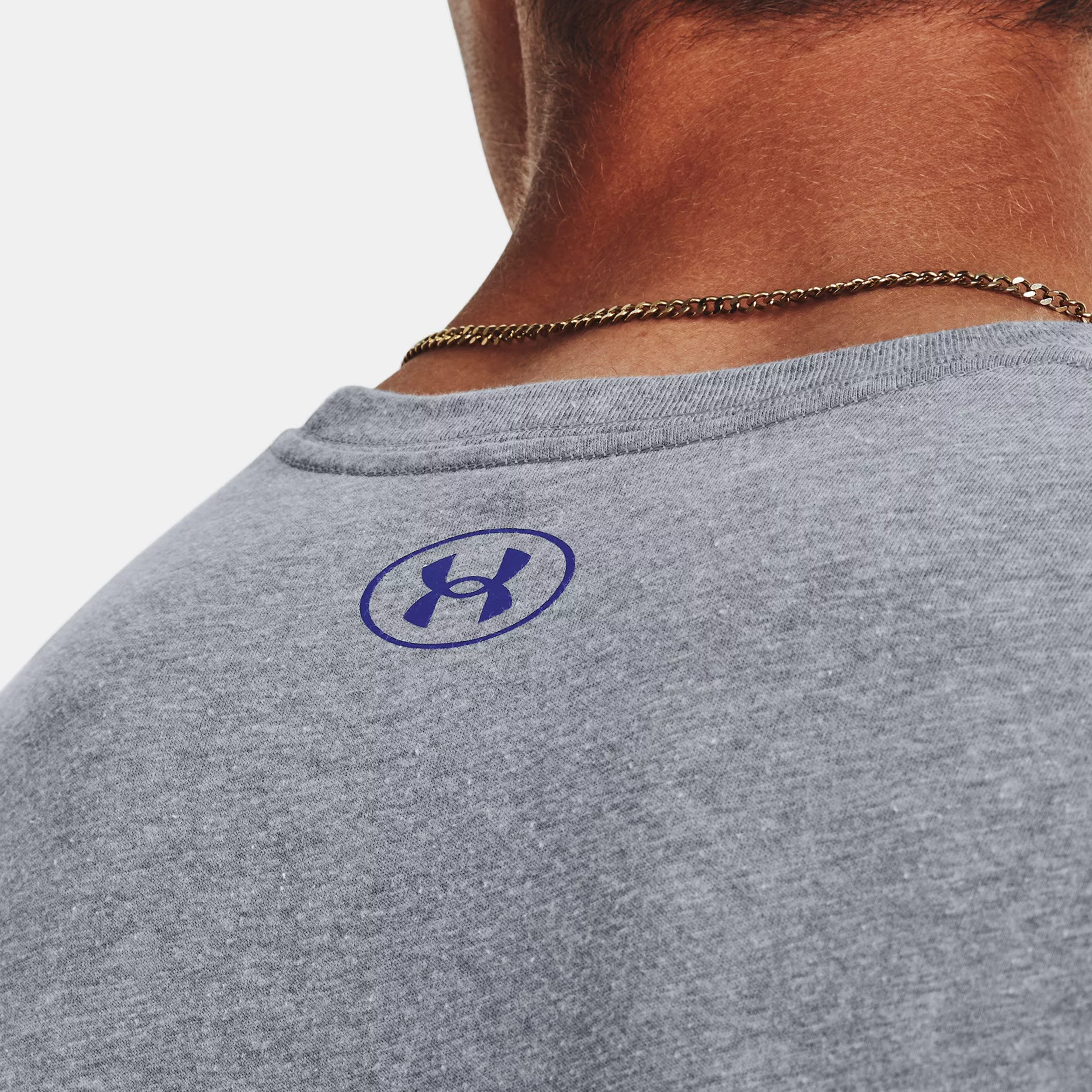 Under Armour Big Logo Fill T-shirt Hommes - Gris , Bleu