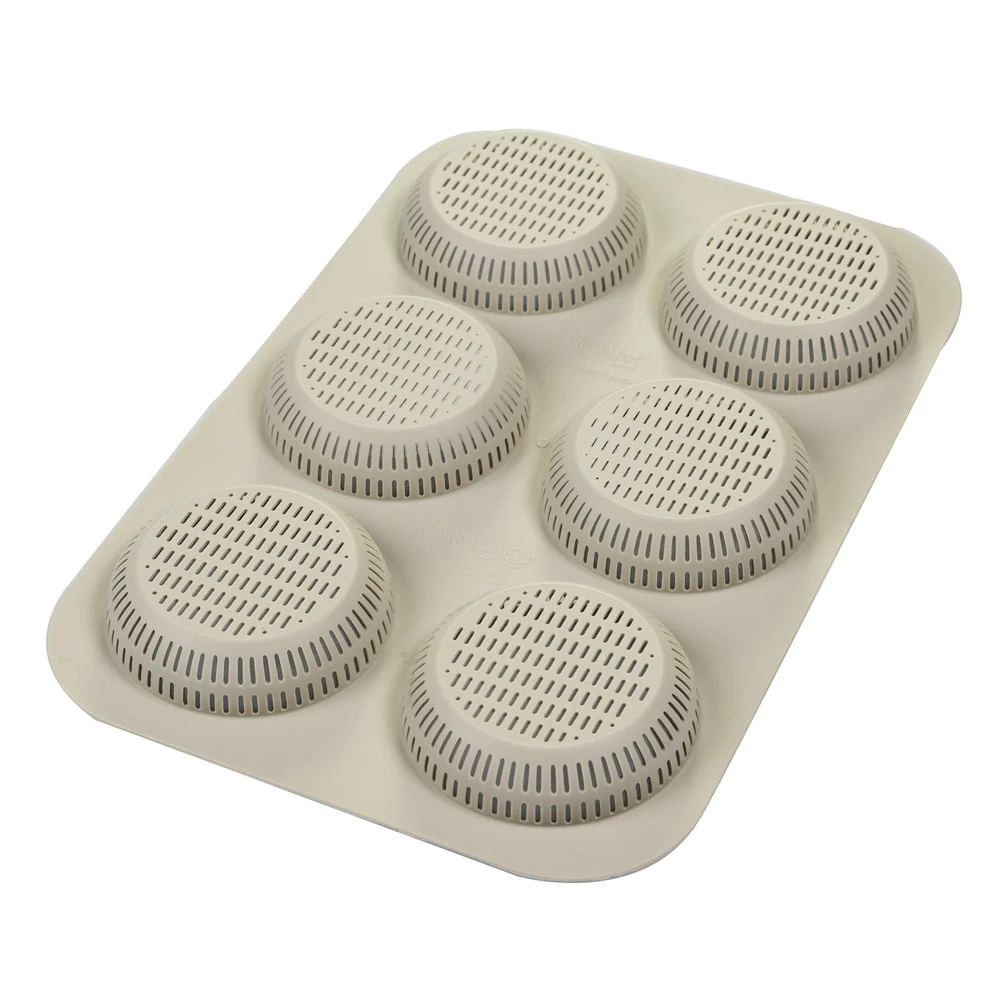 Moule 6 pain burger 8 cm Silikomart