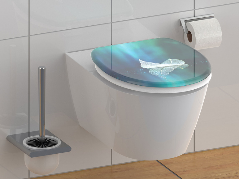 WC zitting duroplast, met soft-close-mechanisme
