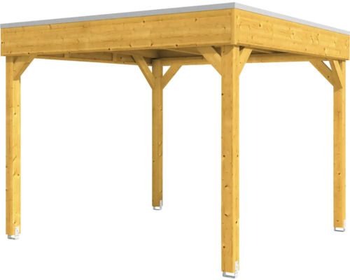 Gazebo SKAN HOLZ Toulouse 302 x 302 cm licht eiken
