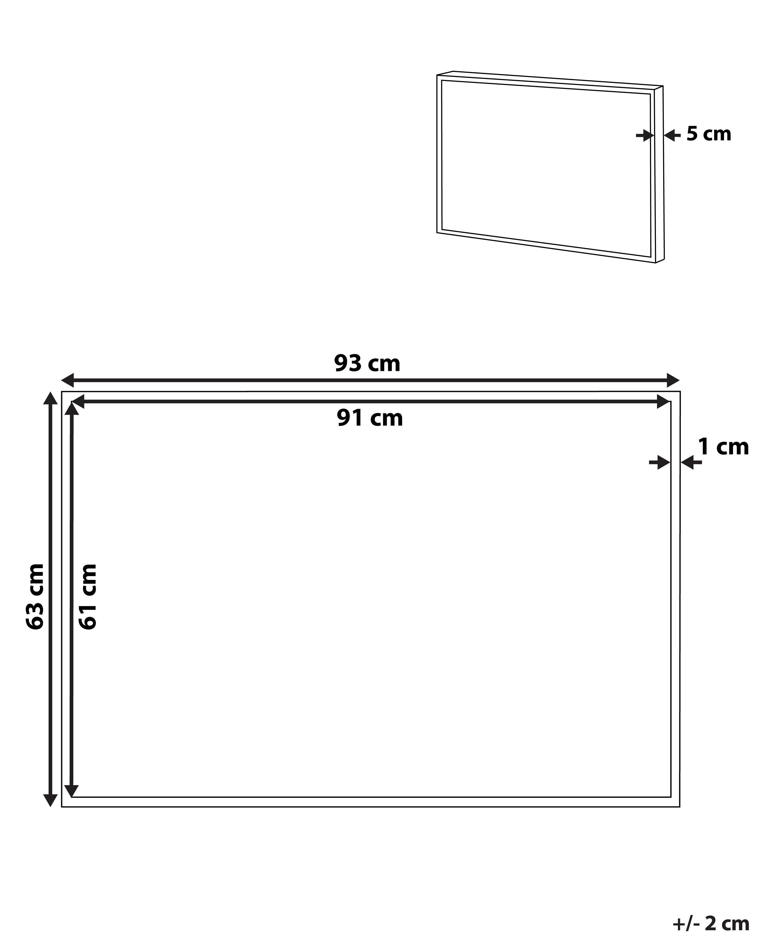 Canvas FORNEA Abstract motief 63 x 99 cm Meerkleurig