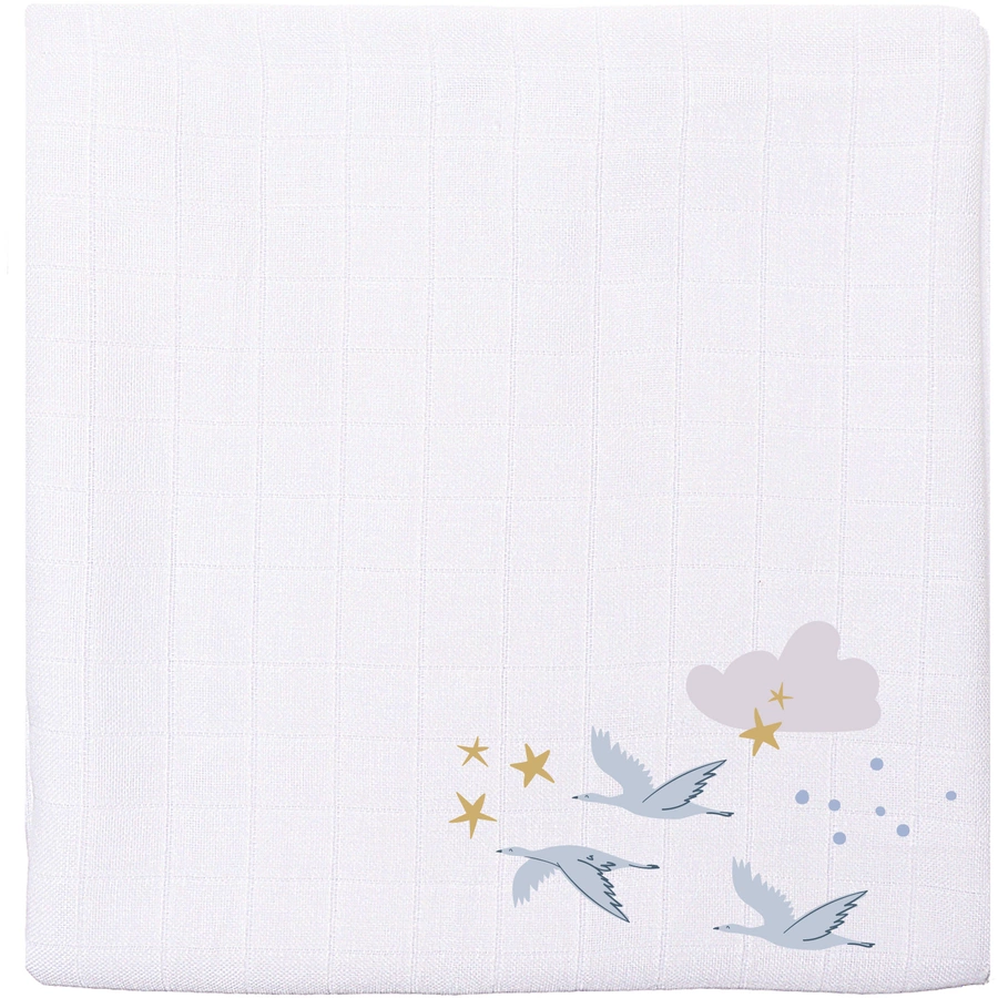 Liliput Mulltuch Gänse weiss