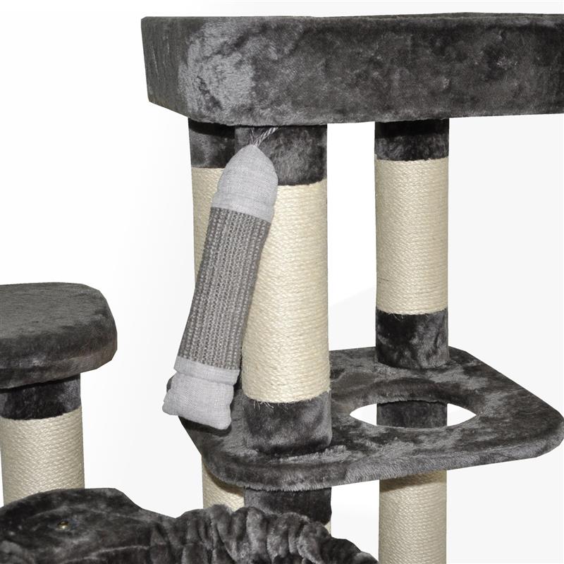 Nanook Katzen Kratzsack Klettersack grau 40 cm