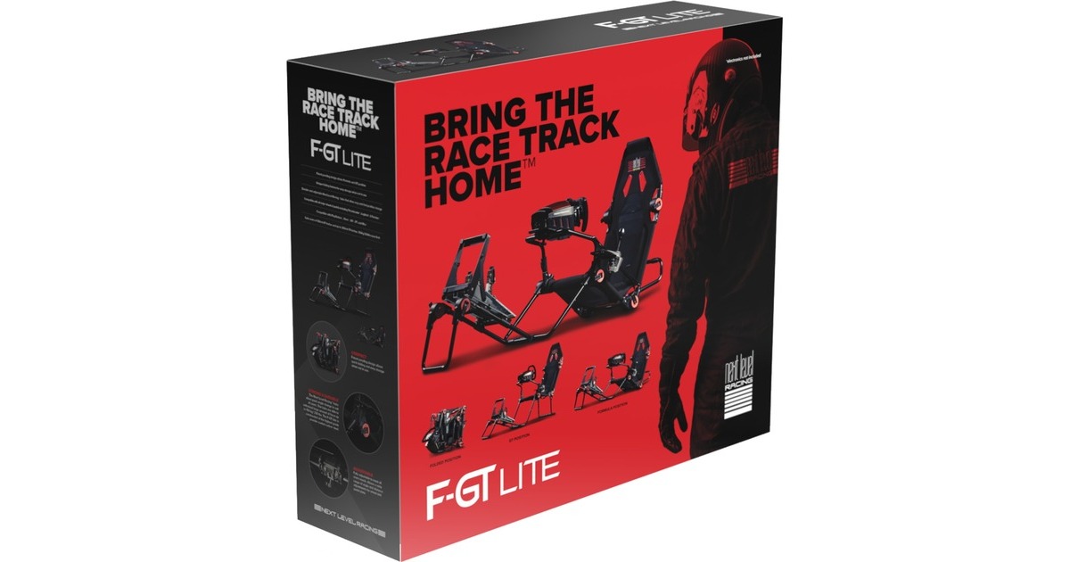 Next Level RacingF-GT Lite Foldable racing simulator  (Zwart/rood)