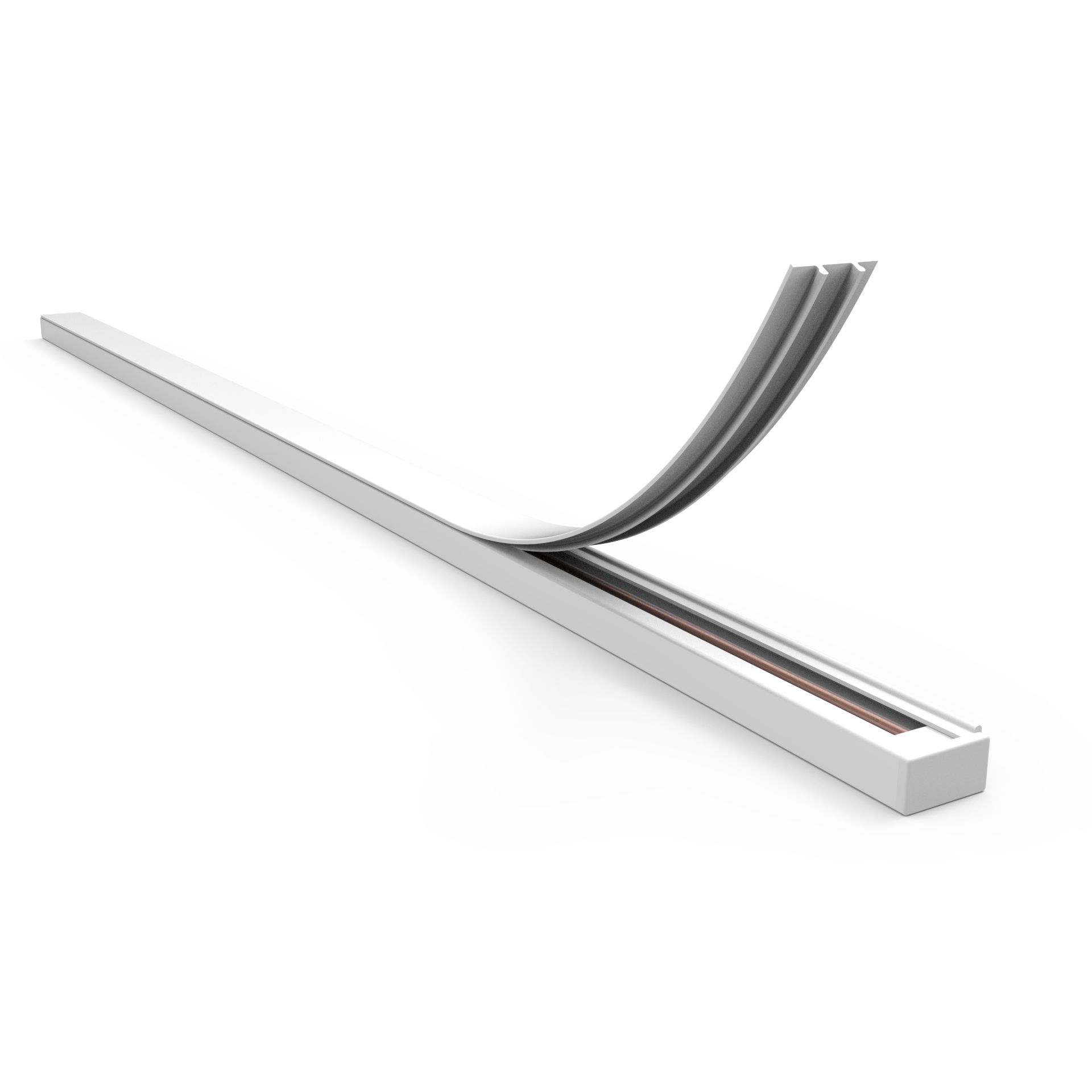Afdekplaat 1-fase rail wit 87 cm - Iconic