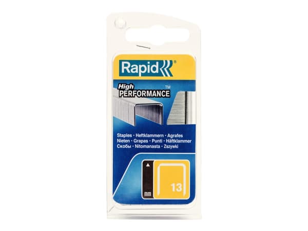 Rapid High Performance - Stifter - No. 13 - 6 mm - galvanisert metalltråd - pakke av 1600