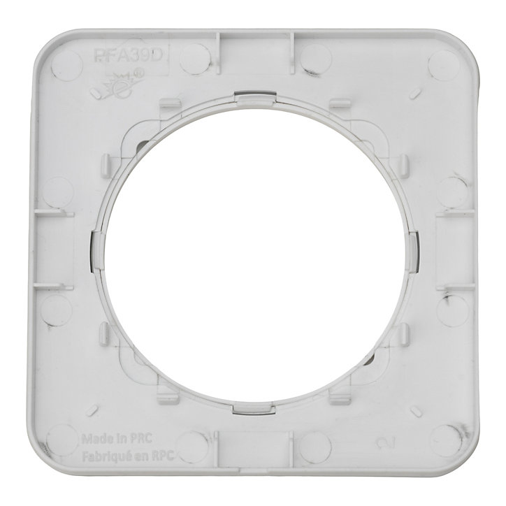 Plaque de finition simple Jacobsen Espen verre blanc