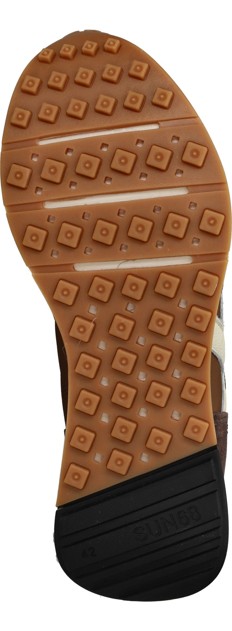 SUN68 Jaki Bicolor Sneakers Bruin Heren