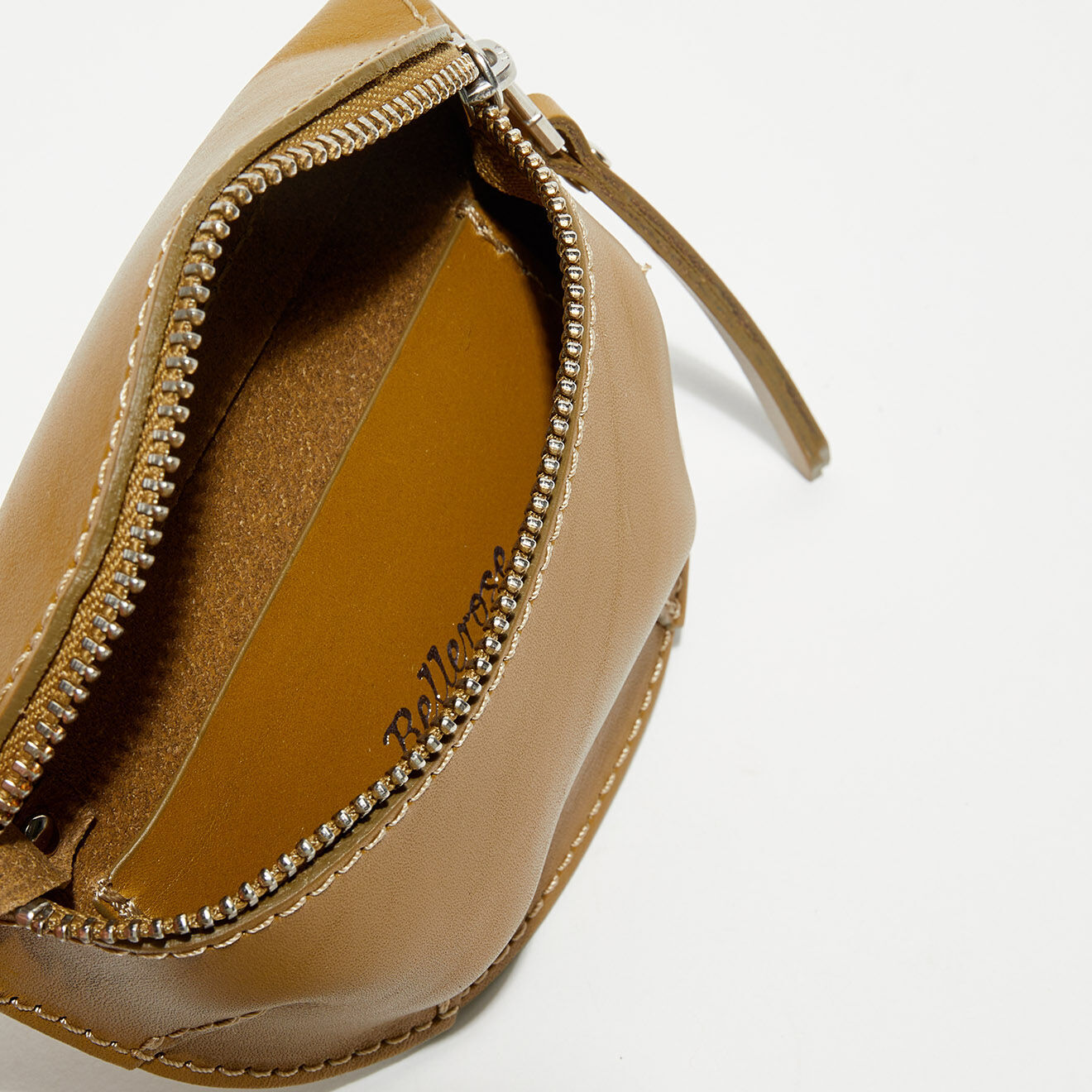 Bellerose Mini sac en Cuir vernis Rosike kaki