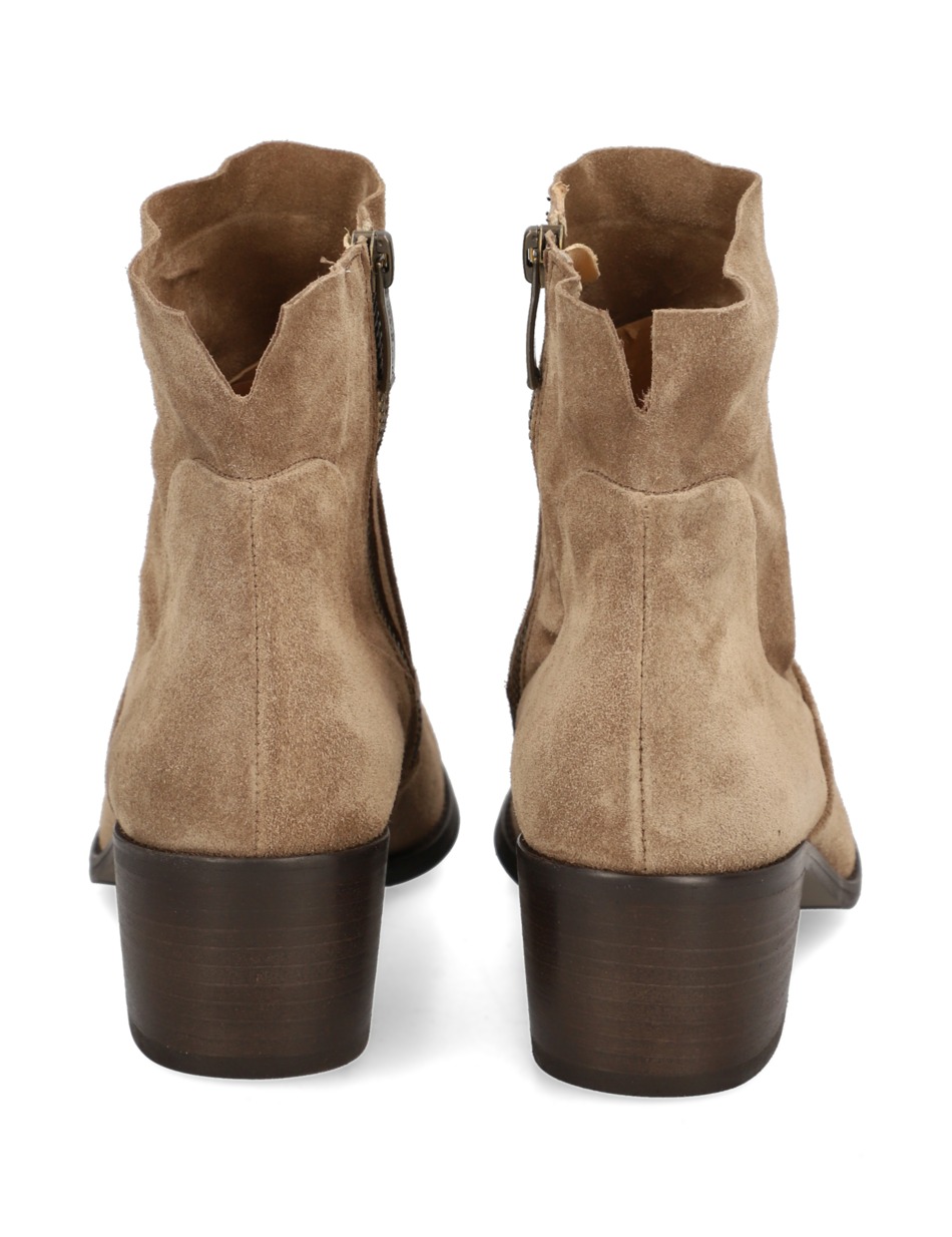 Veloursleder Stiefelette
