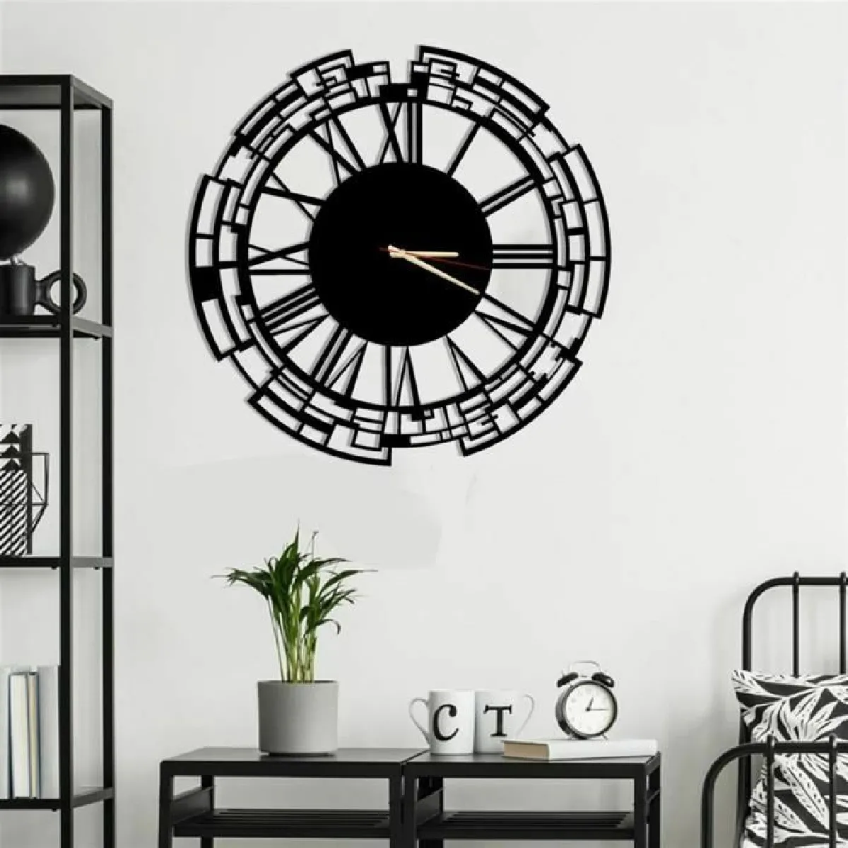 Dekory Venise Horloge Murale Métal 50 cm