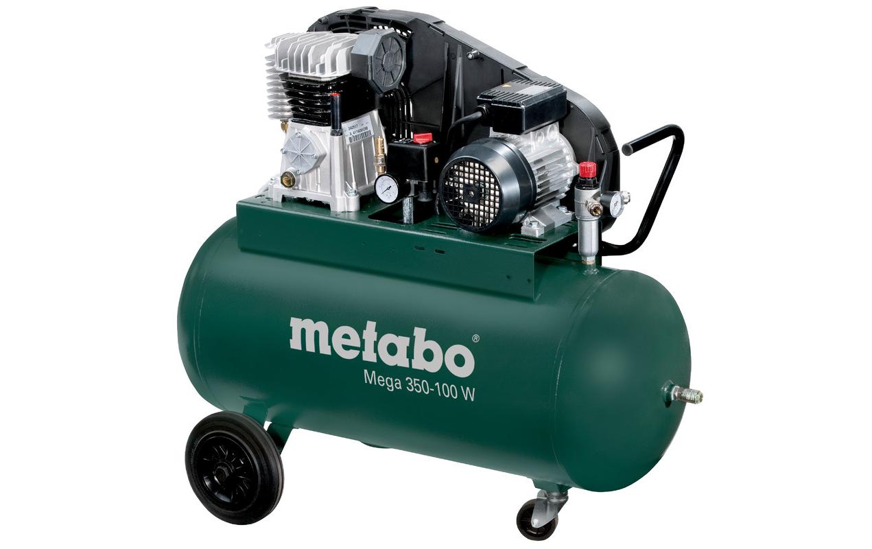 Kompressor MEGA 350-100 W<br>Leistungsstarker, robuster Keilriemenkompressor, ölgeschmiert