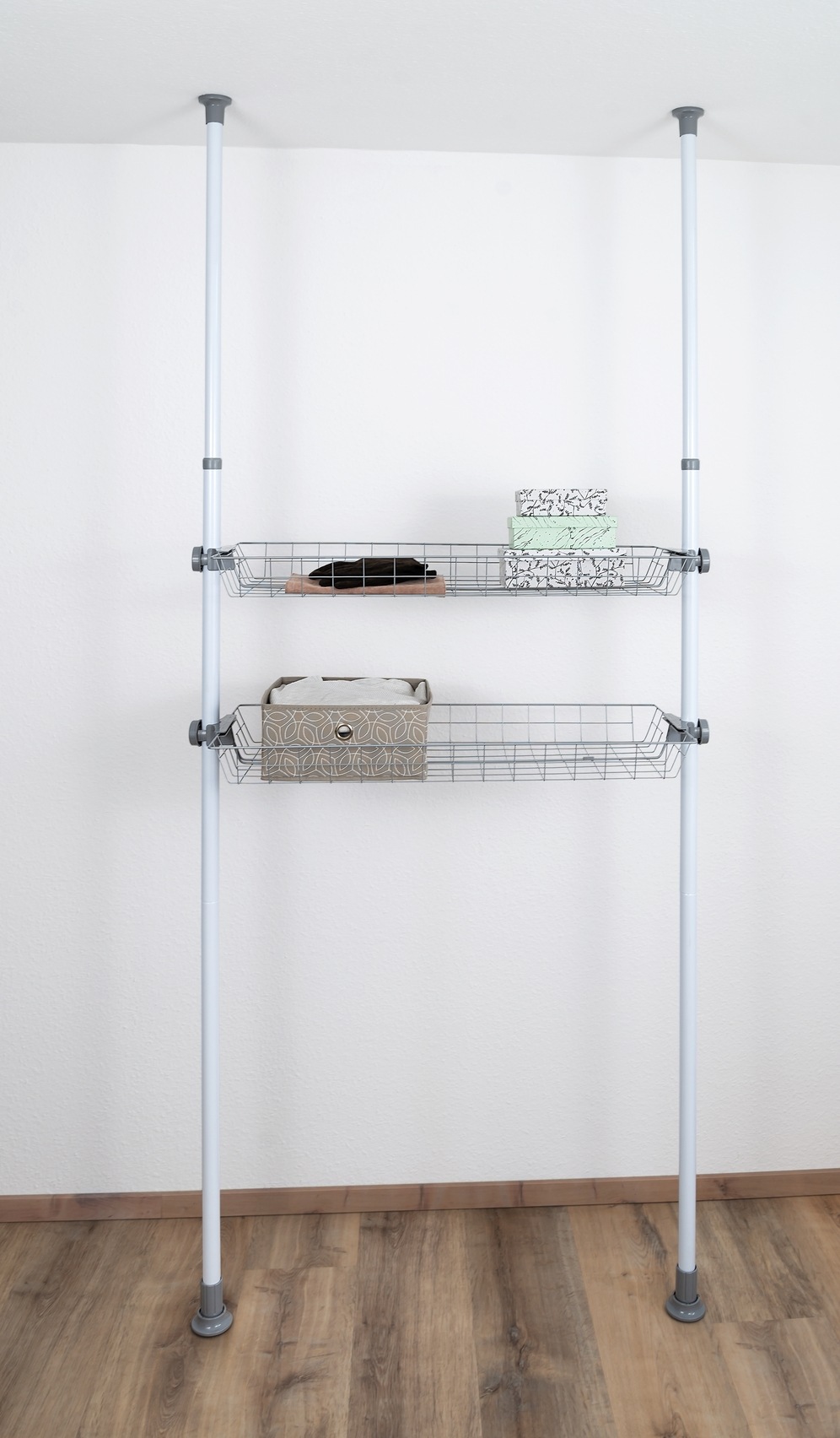 WENKO Organizer »Modell Herkules« Drahtkörbe aus Stahl, Erweiterung zum Teleskop-System Herkules