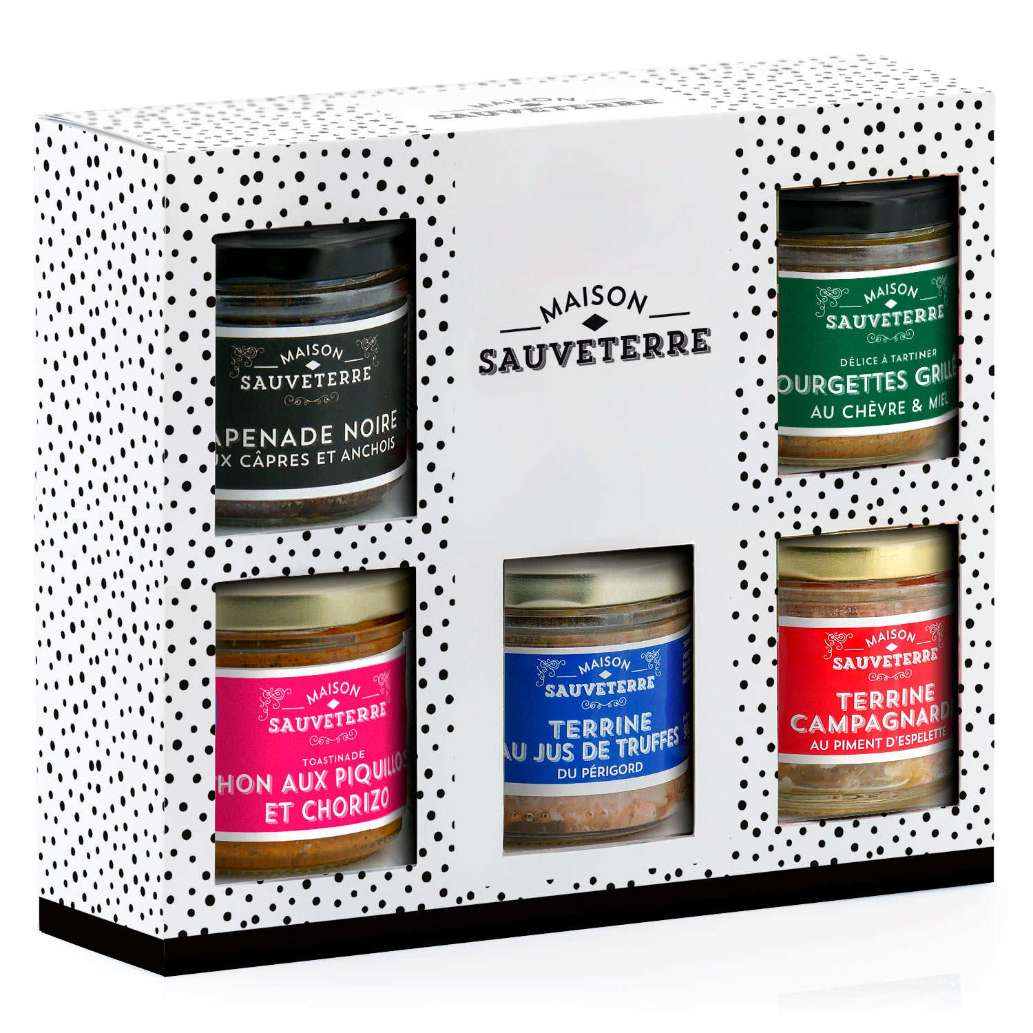 Coffret de 5 terrines à tartiner Maison Sauveterre