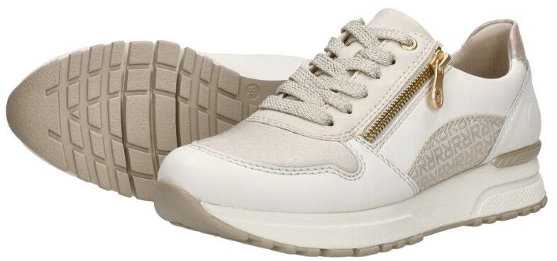 Rieker Sneakers Laag gebroken wit