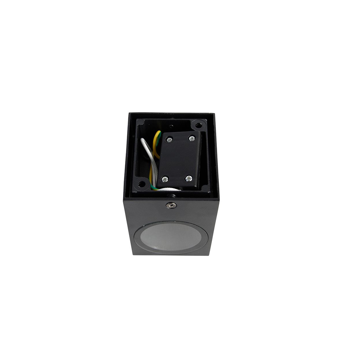 Set van 3 smart wandlampen zwart GU10 50mm IP44 - Baleno