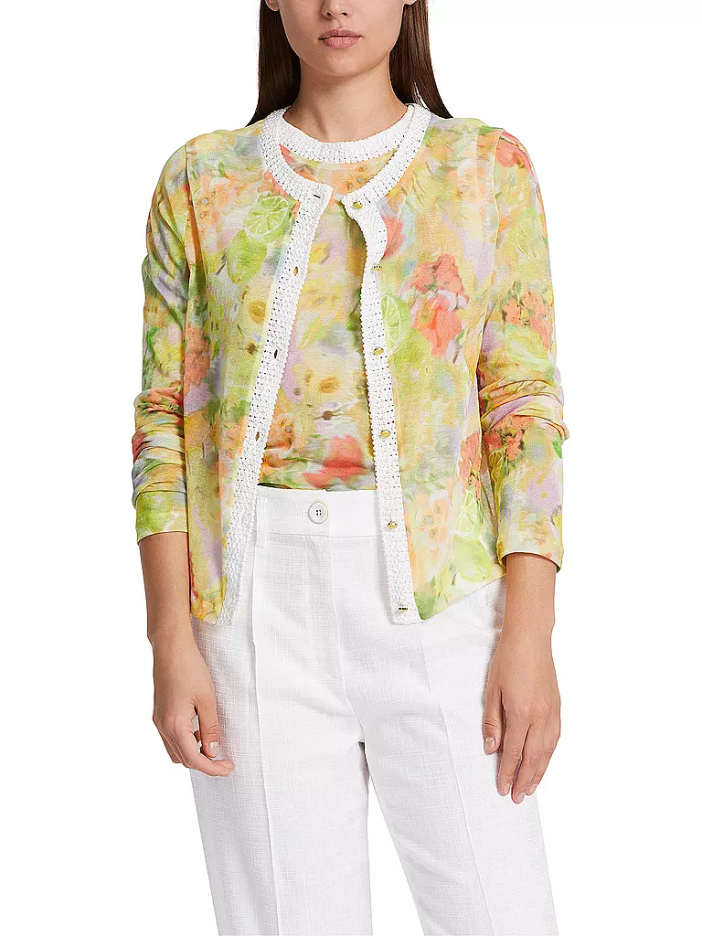 MARC CAIN Strickjacke gelb