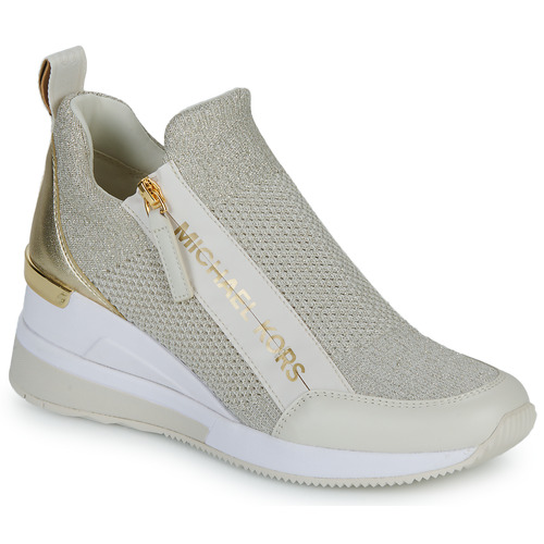 MICHAEL Michael Kors - WILLIS WEDGE TRAINER Blanco / Oro