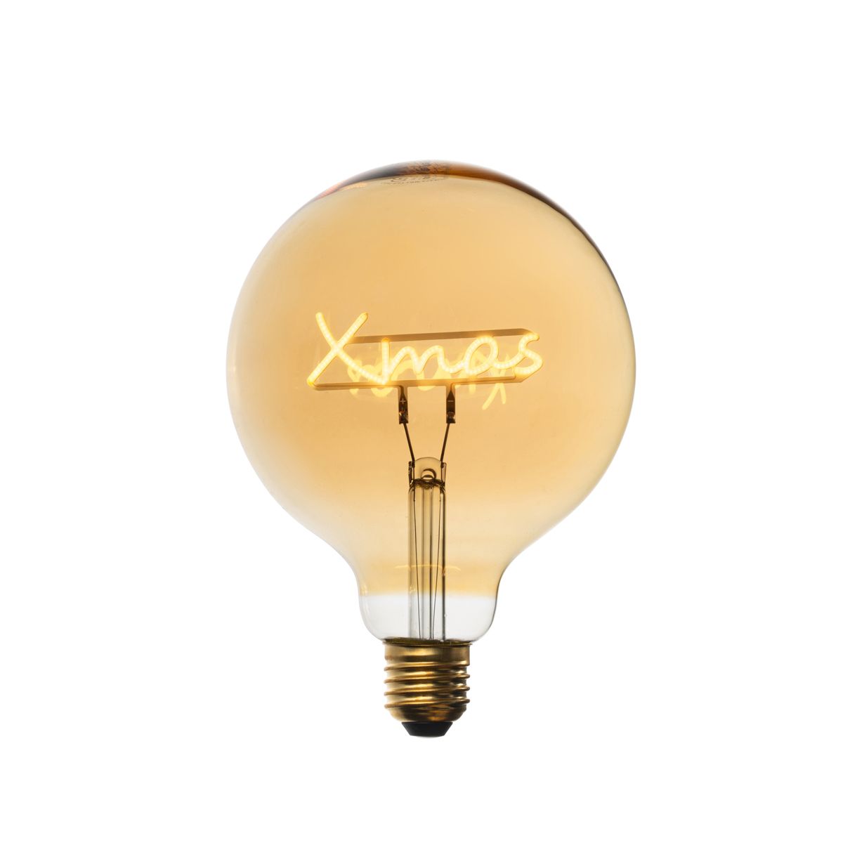 Kerst E27 LED lamp G125 amber 1.8W 100 lm 1800K