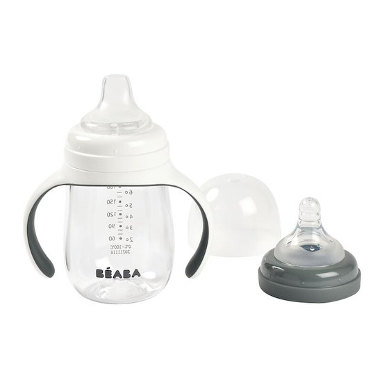 Biberon verre d'apprentissage   Mineral Grey        210 ml   de               Béaba
