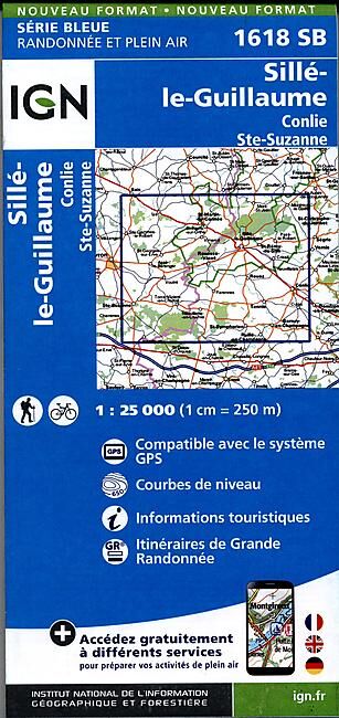IGN - 1618 SB SILLE LE GUILLAUME 1 25 000