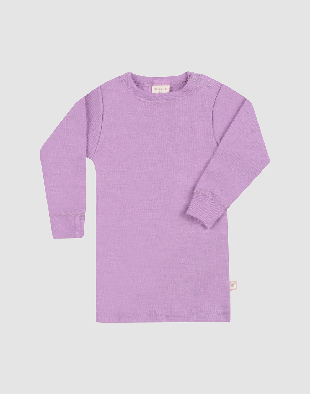 Shirt van merinowol voor baby's in Marineblauw