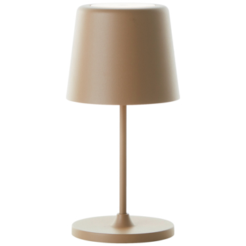 Tafellamp Kaami draagbaar LED 2W voor buiten met USB oplaadbare accu, Cappuccino
