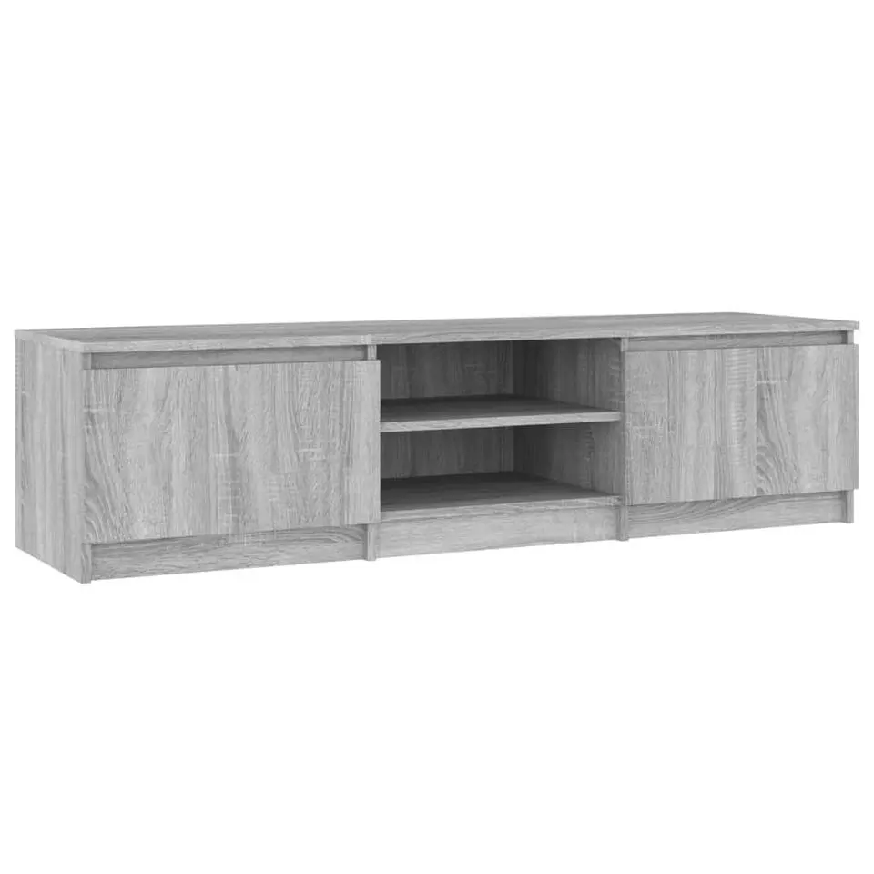 vidaXL - Tv-kast - Grijs - Bewerkt hout