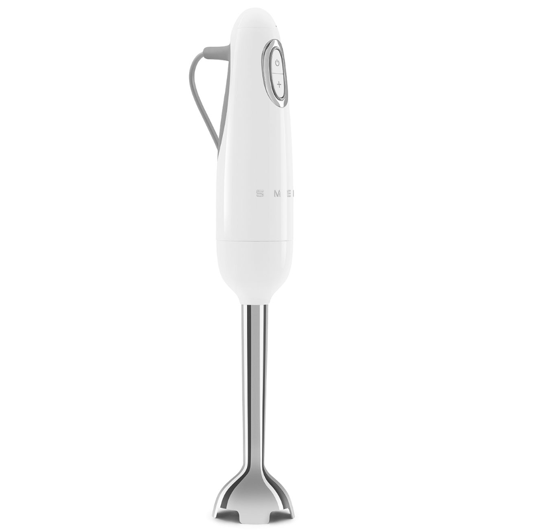 (4-tlg. Set) Edelstahl Stabmixer 50's Retro Style (HBF03WHEU) - Weiss