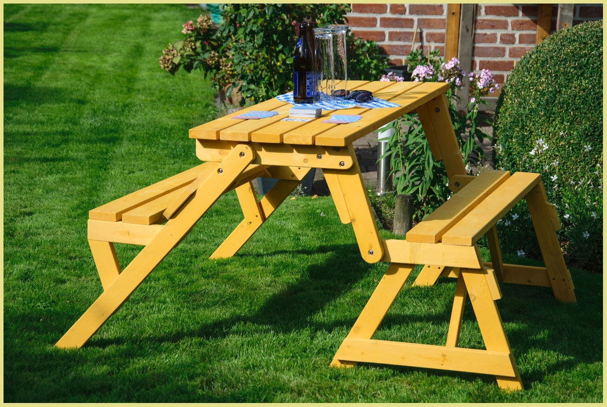 dobar Gartentisch »2 in 1« BxTxH: 138x144x77 cm