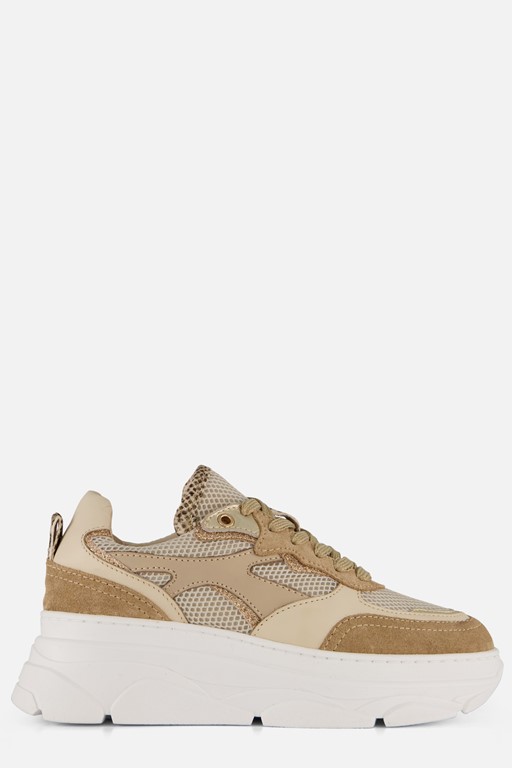 PS Poelman Jana Sneakers beige Leer
