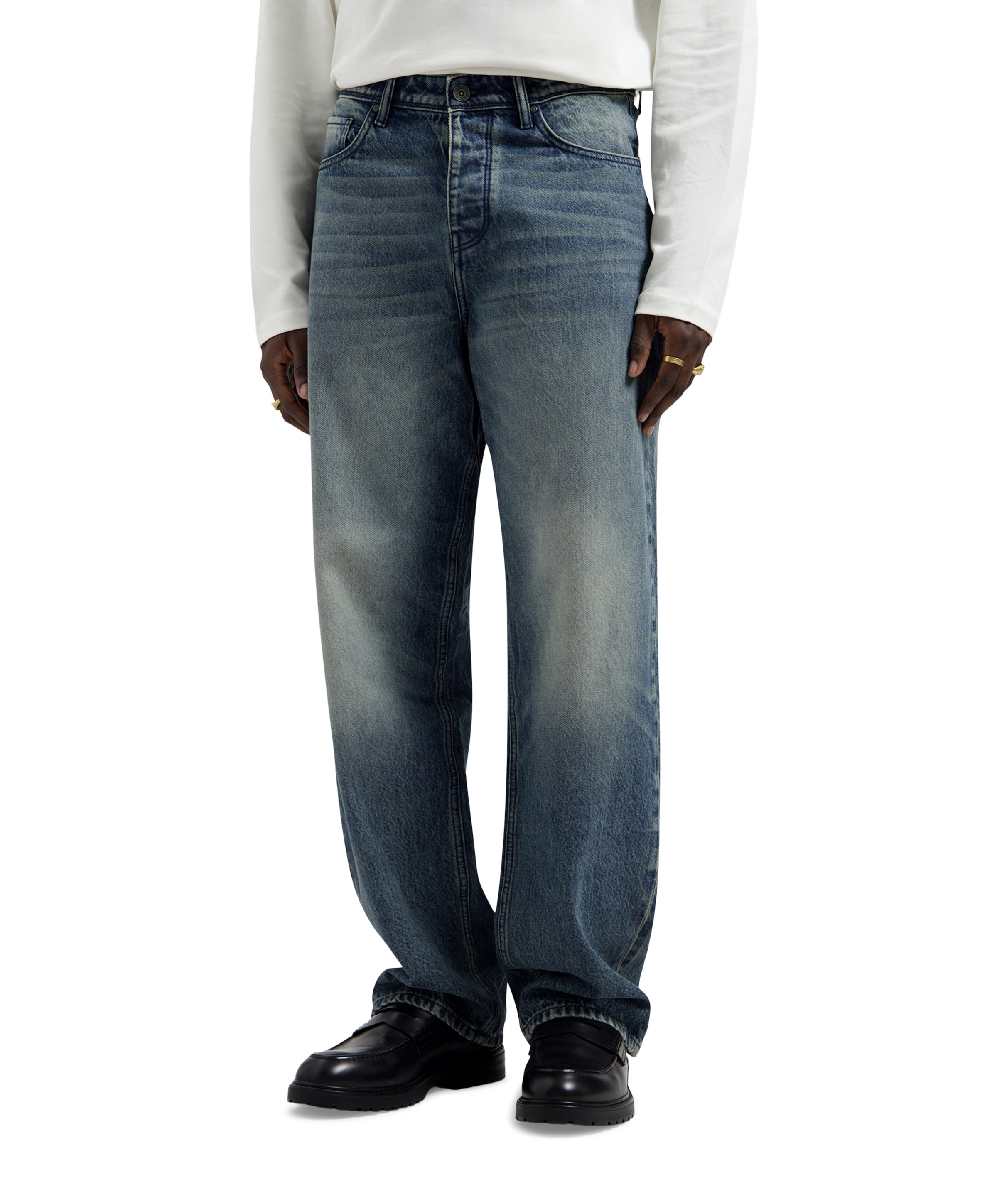 Pure Path The Chase Loose Fit heren jeans groen