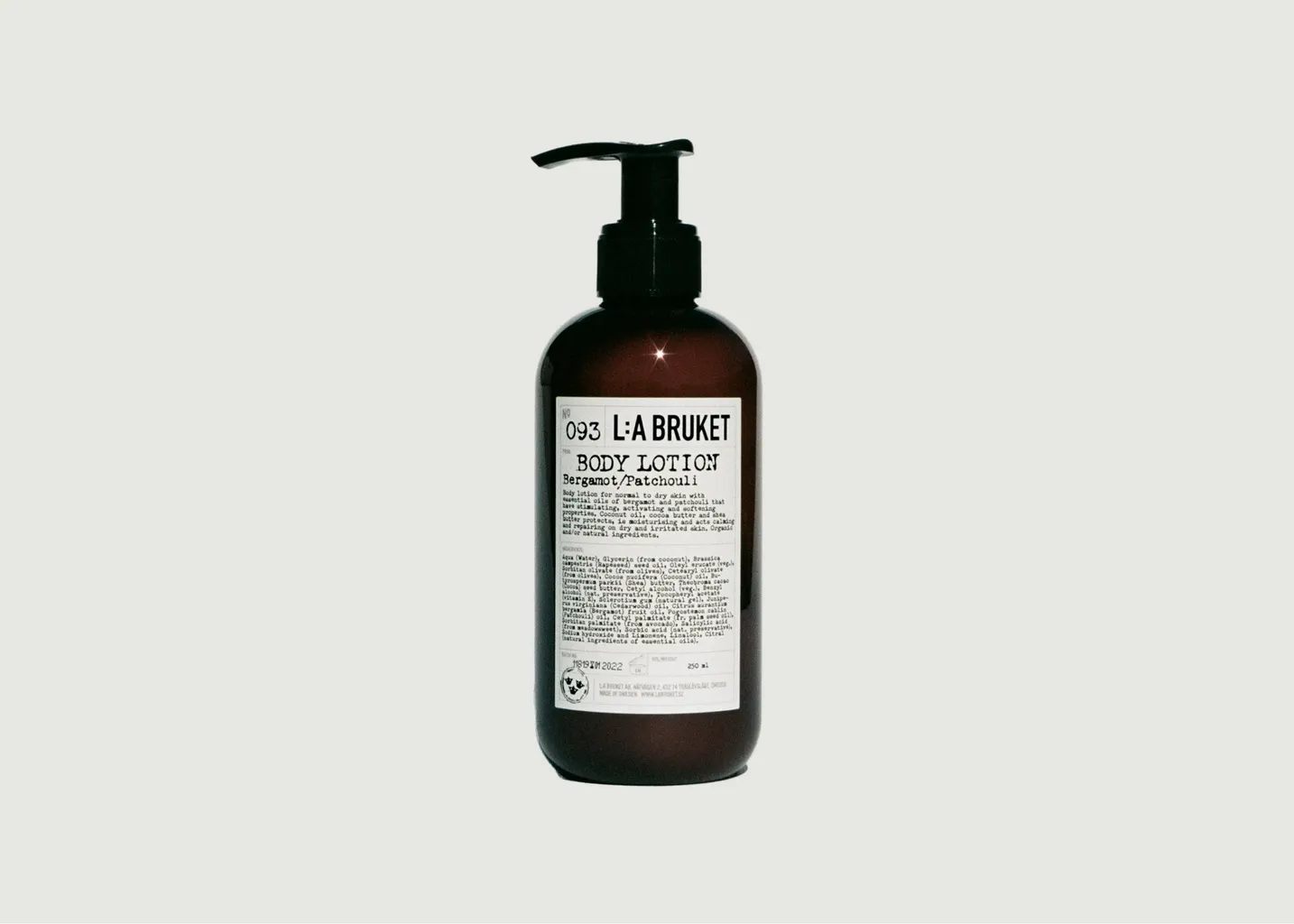 Lotion corporelle Bergamote 093 L:A Bruket
