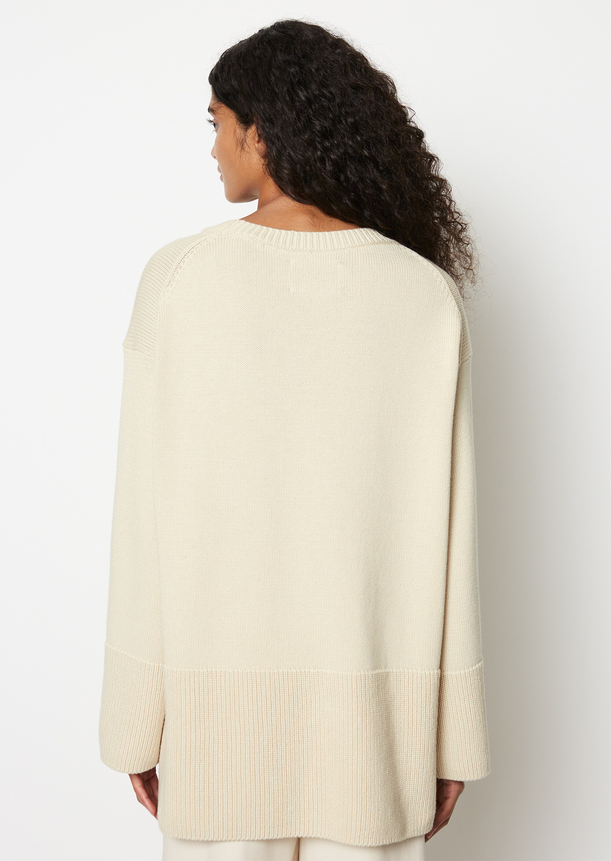 DfC Oversize Strickpulloveraus schwerem Baumwoll-Garn gestrickt