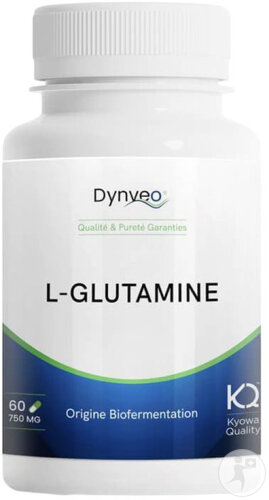 Dynveo L-Glutamine Naturelle Végétale 750mg 60 Gélules
