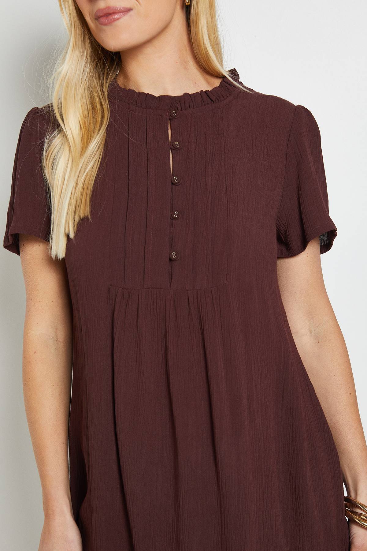 Wallis Robe Droite Petite En Gaze De Coton D'été
