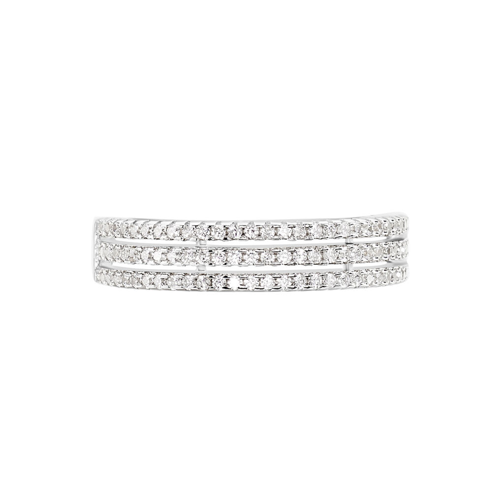 Bague Isora Argent Blanc Oxyde De Zirconium