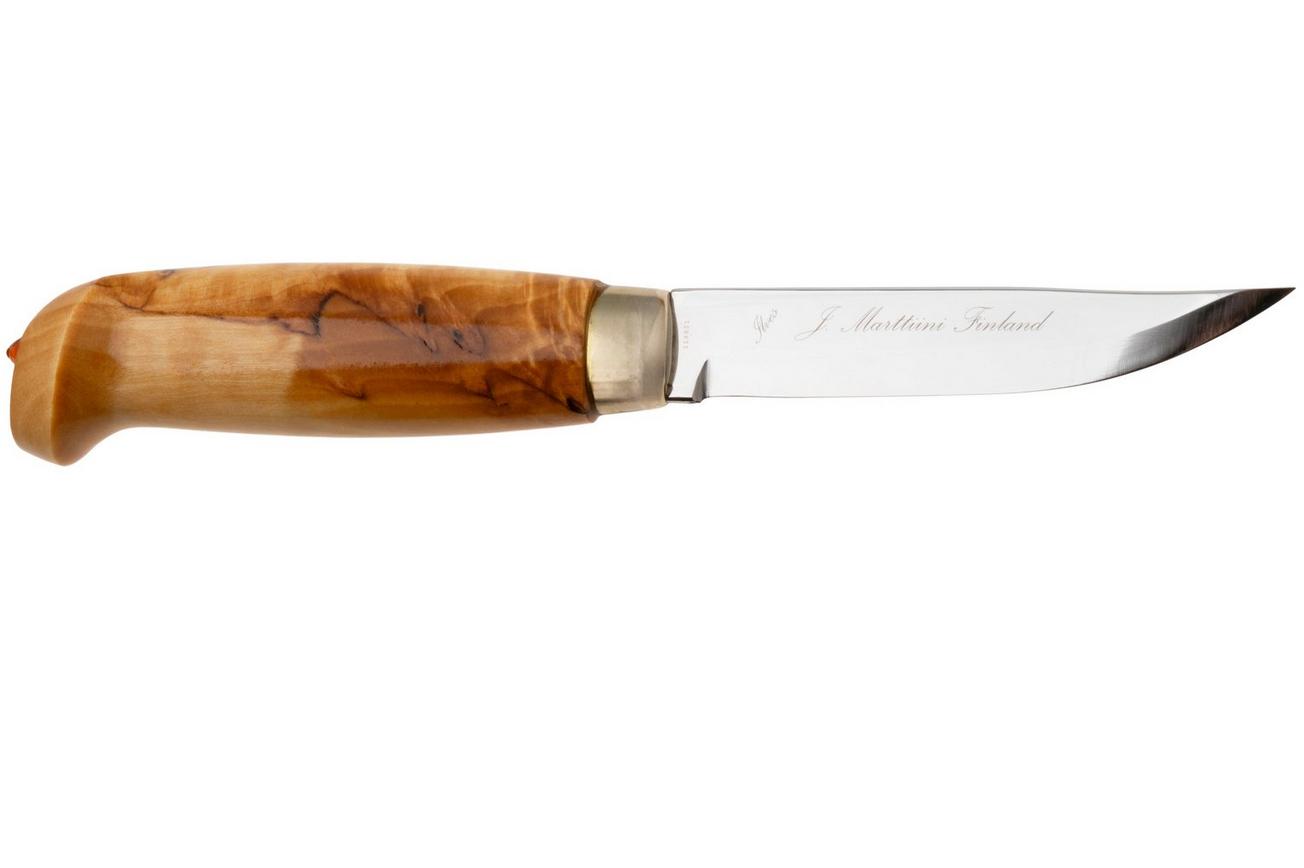 Marttiini Lynx 121 121010, Satin Stainless Steel, Curly Birch outdoormes